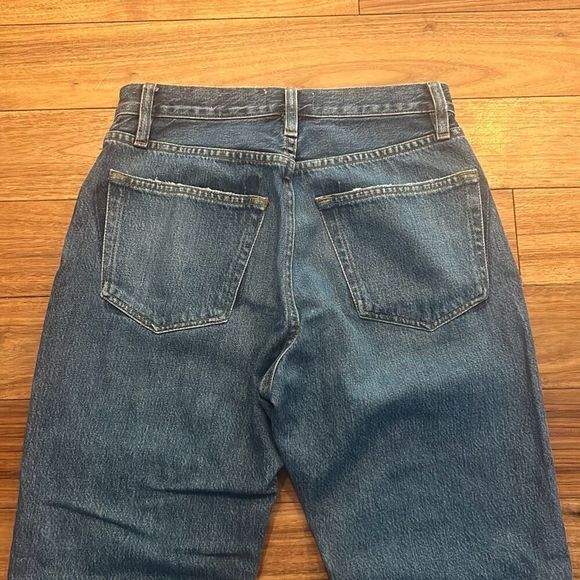 FRAME LE original patchwork denim jeans. Straight ankle length jeans - Picture 8 of 9